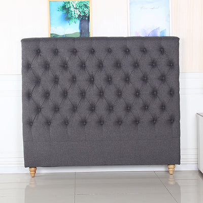 NNEDSZ Bed Head Double Size French Provincial Headboard Upholsterd Fabric Charcoal-0