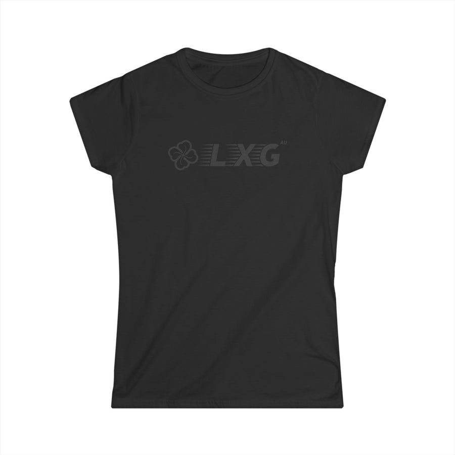 LXG AU Women's Blackout Tee — Tonal Chest Logo