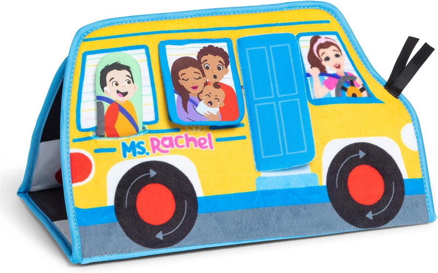 Tummy Time Activity Bus, Soft Folding Play Mat with Mirror | Sensory Toys for Interactive Play, High-Contrast Graphics, Baby Toys for Girls & Boys Ages 3 Months - 1+