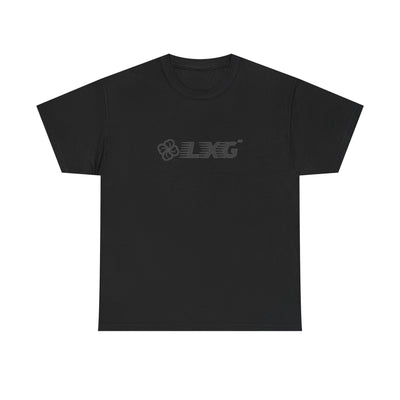LXG AU Essential Tee — Tonal Black Chest Logo