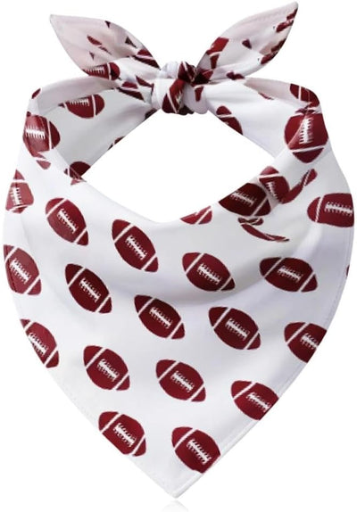 Rugby Dog Bandana for Super Tournament Rugby American Football Sports Bowl Accessories for Pet Cat Dog Handkerchief for Cats Dogs Pet Neck Scarf for Puppy Kitten Pets Accessories for Sport Game