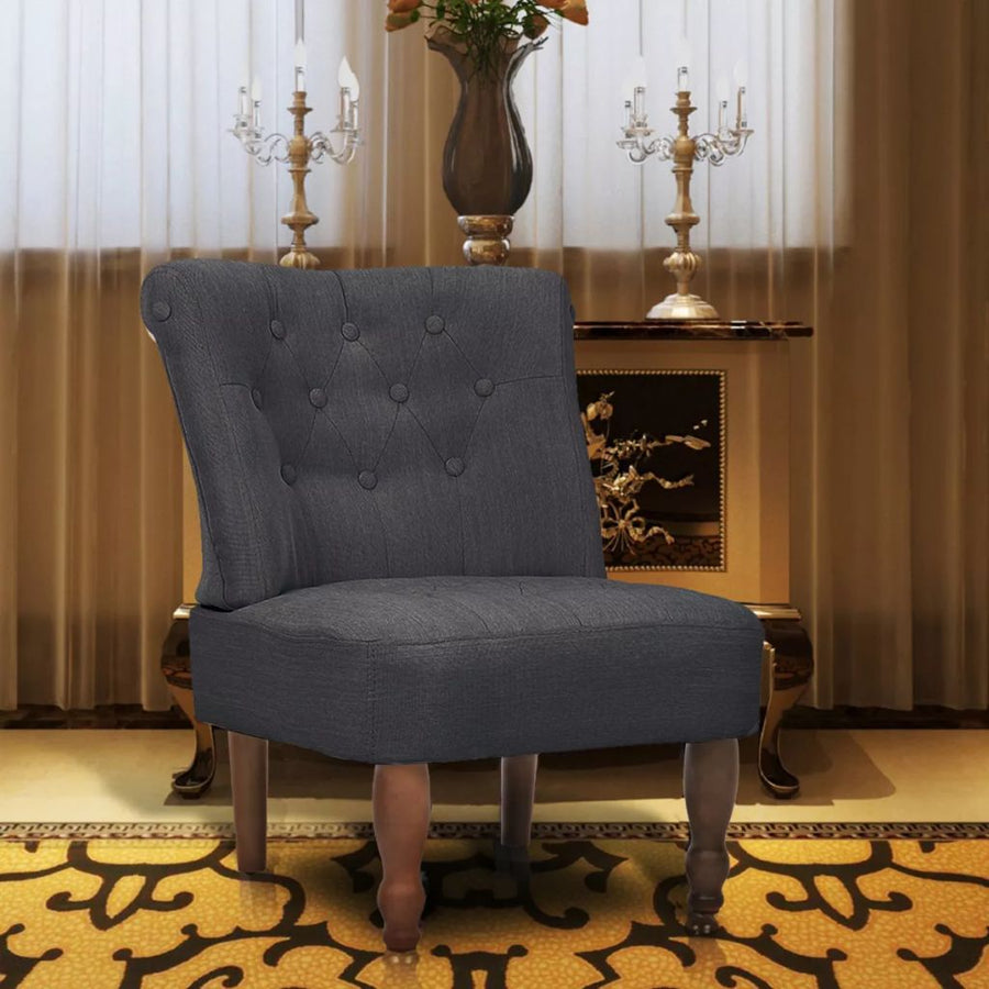NNEVL French Chair Grey Fabric-0