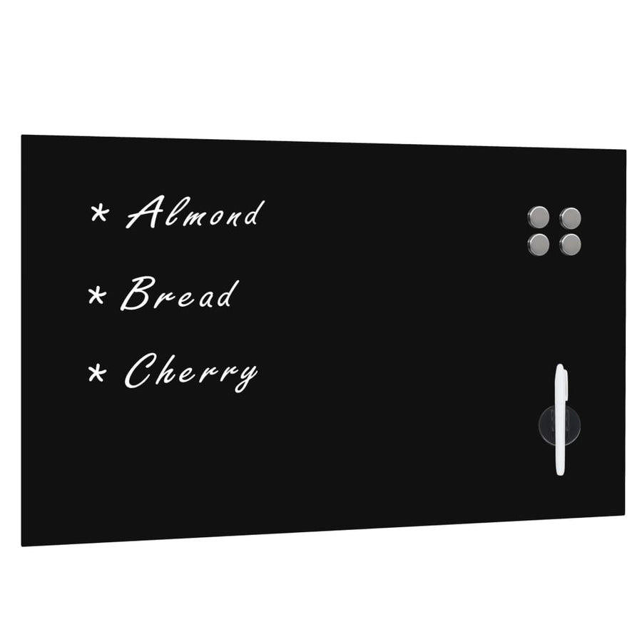 NNEVL Wall Mounted Magnetic Blackboard Glass 100x60 cm-0