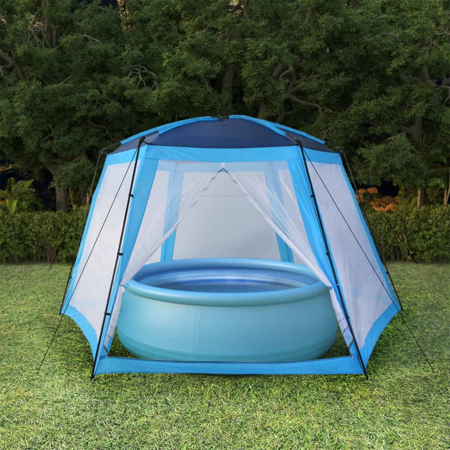 NNEVL Pool Tent Fabric 590x520x250 cm Blue-0