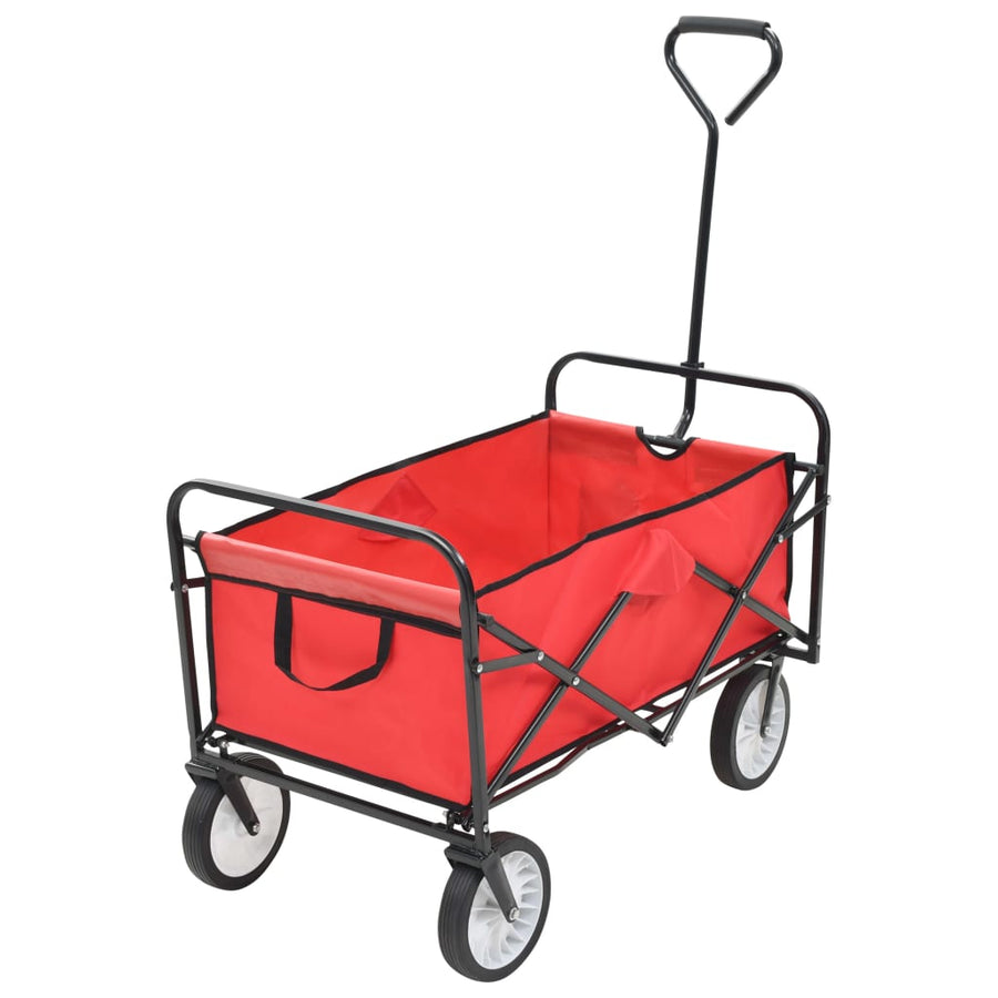 NNEVL Folding Hand Trolley Steel Red-0