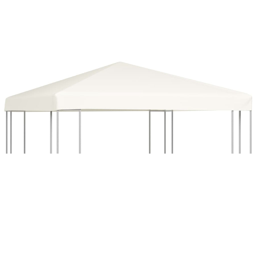 NNEVL Gazebo Top Cover 310 g/m² 3x3 m Cream White-0
