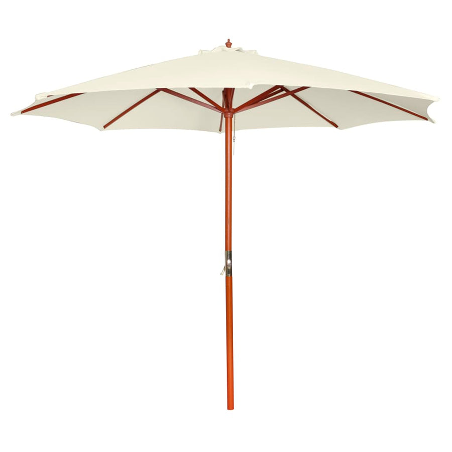 NNEVL Garden Parasol 300x258 cm Sand White-0