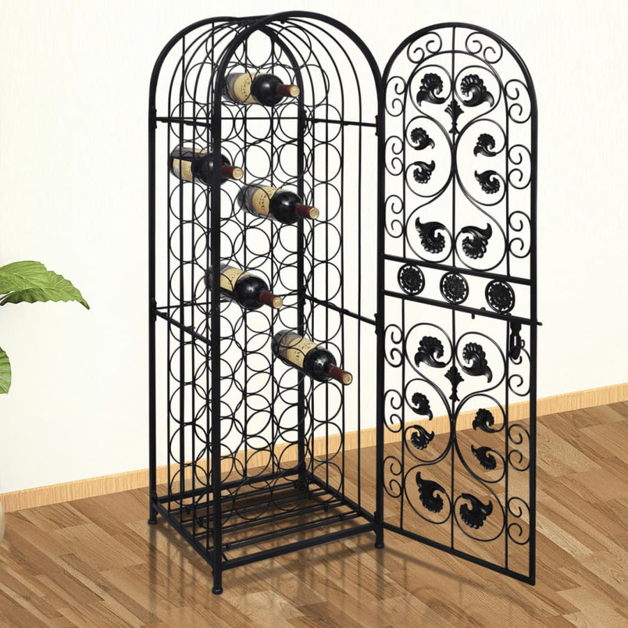 NNEVL Wine Rack for 45 Bottles Metal-0