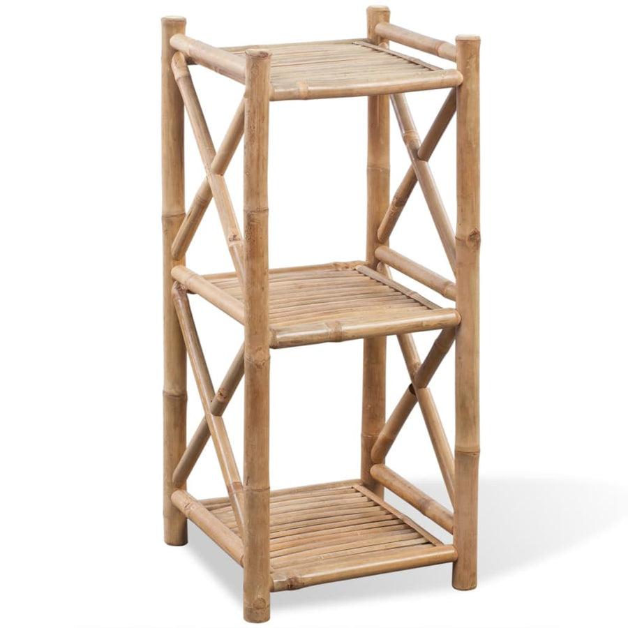 NNEVL 3-Tier Square Bamboo Shelf-0
