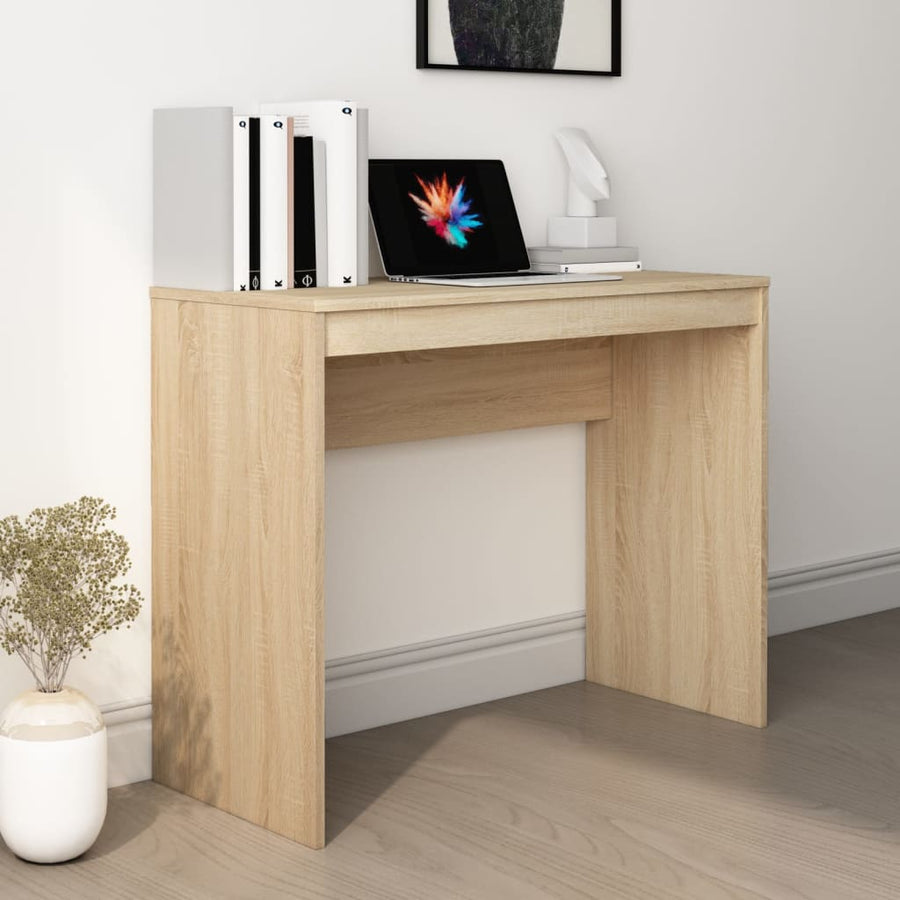 NNEVL Desk Sonoma Oak 90x40x72 cm Engineered Wood-0