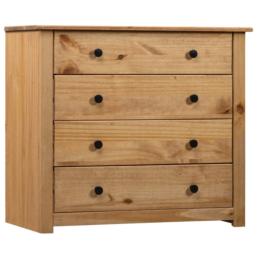 NNEVL Side Cabinet 80x40x73 cm Pine Panama Range-0
