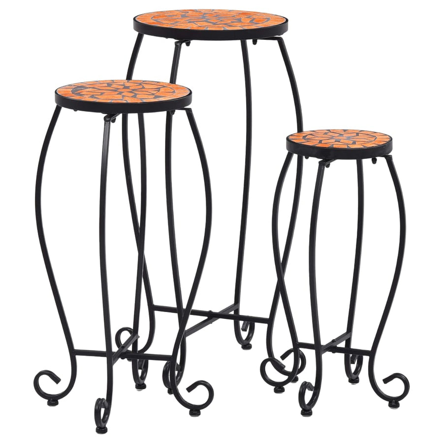 NNEVL Mosaic Tables 3 pcs Terracotta Ceramic-0