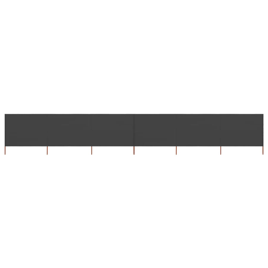 NNEVL 6-panel Wind Screen Fabric 800x120 cm Anthracite-0