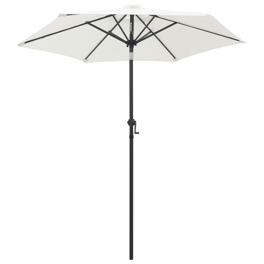 NNEVL Parasol Sand White 200x211 cm Aluminium-0