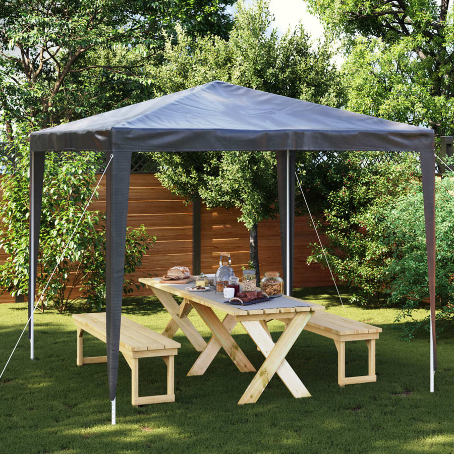 NNEVL Professional Party Tent 2.5x2.5 m Anthracite 90 g/m²-0