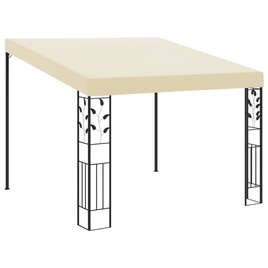NNEVL Wall-mounted Gazebo 3x3x2.5 m Cream-0