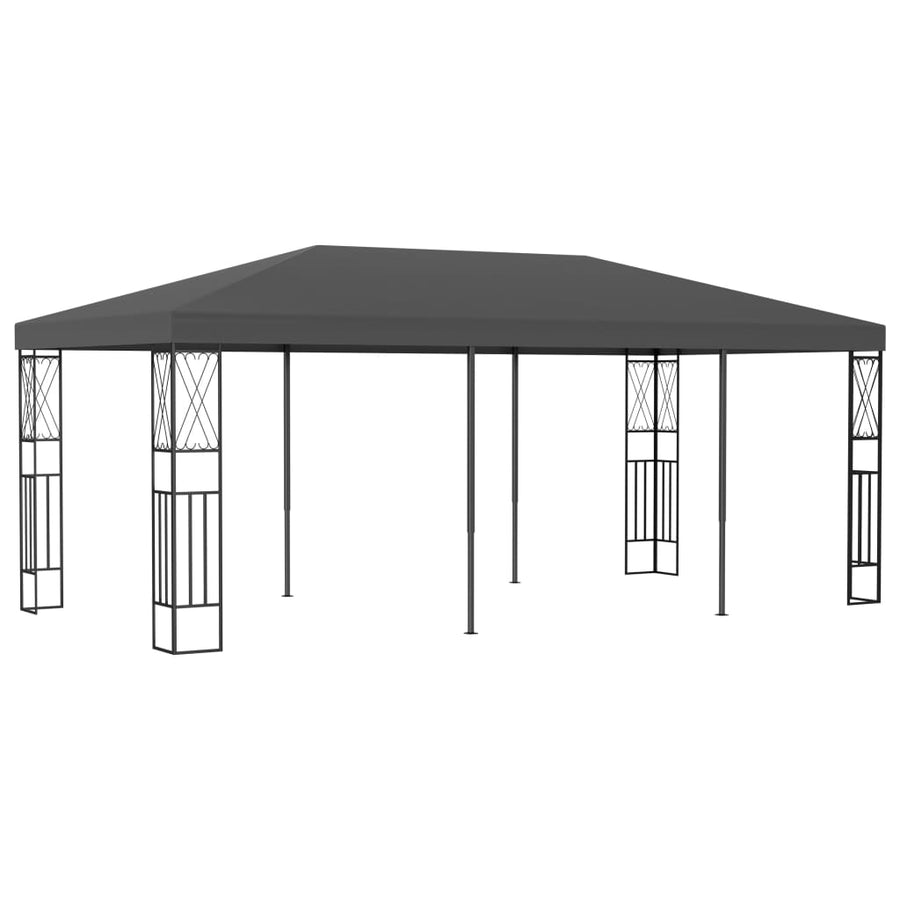 NNEVL Gazebo 3x6 m Anthracite Fabric-0