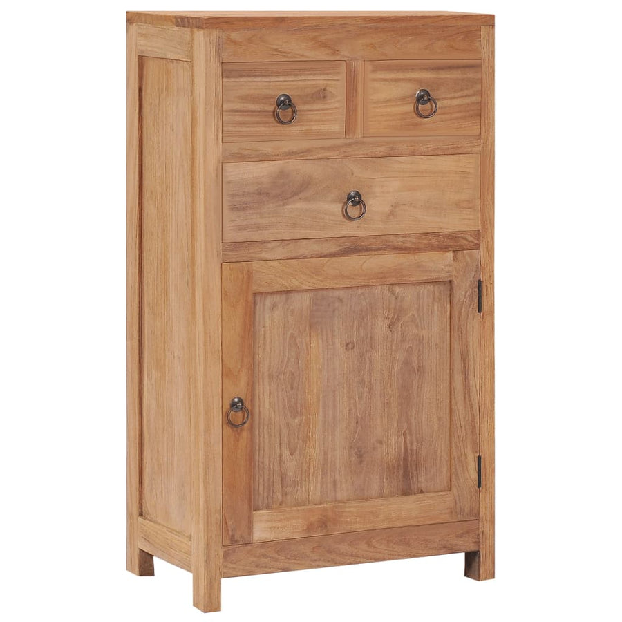 NNEVL Sideboard 50x30x90 cm Solid Teak Wood-0
