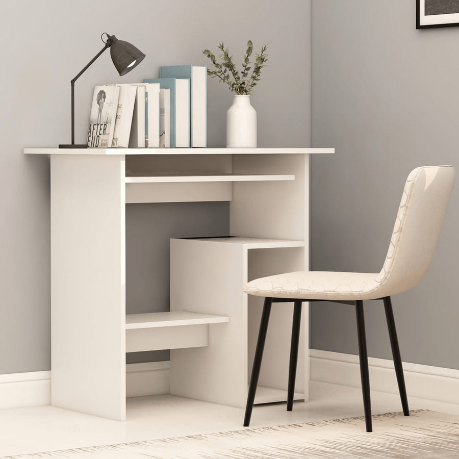 NNEVL Desk White 80x45x74 cm Chipboard-0