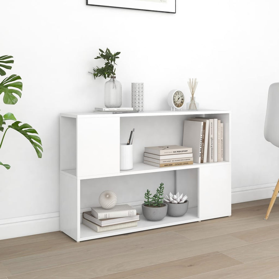 NNEVL Book Cabinet White 100x24x63 cm Chipboard-0
