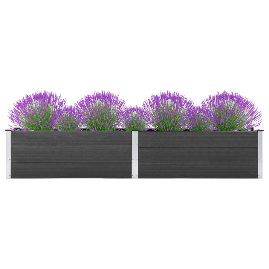 NNEVL Garden Raised Bed 200x50x54 cm WPC Grey-0