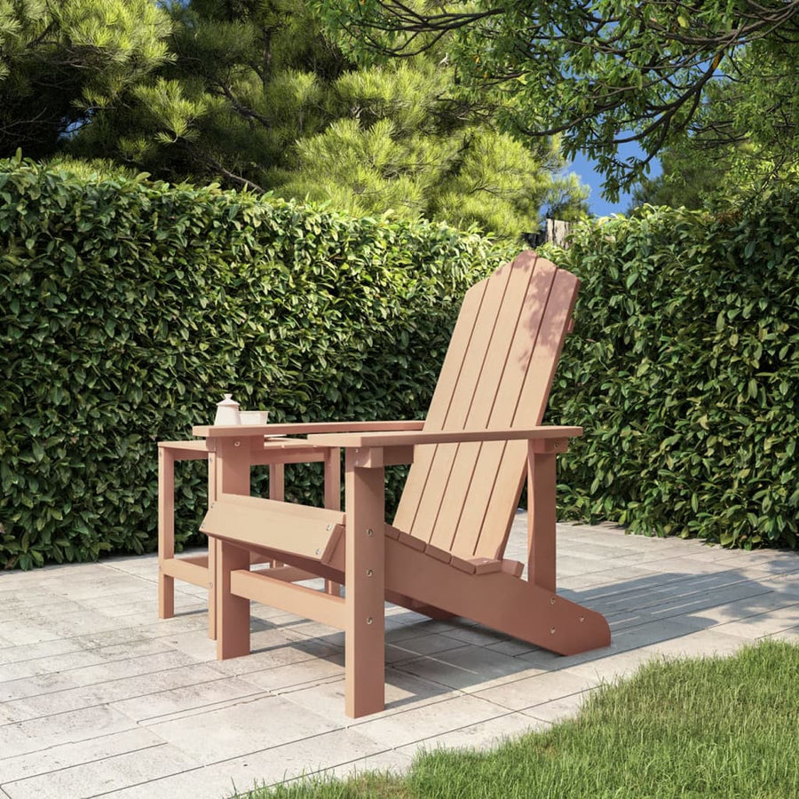 NNEVL Garden Adirondack Chair HDPE Brown-0