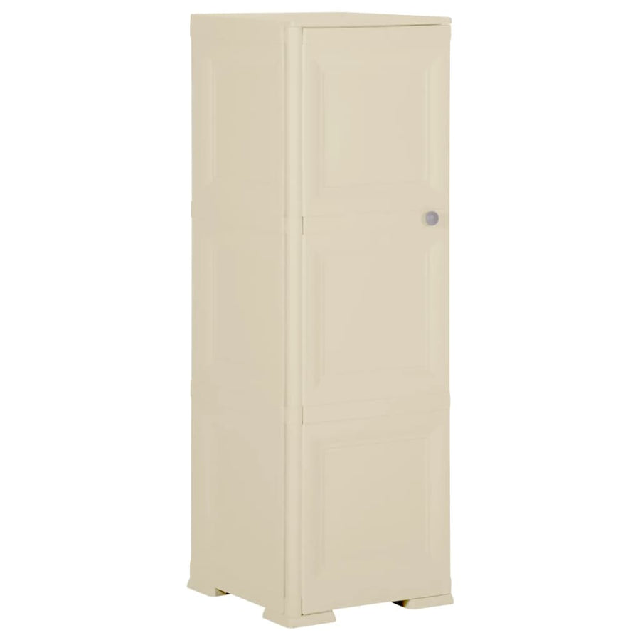 NNEVL Plastic Cabinet 40x43x125 cm Wood Design Angora White-0
