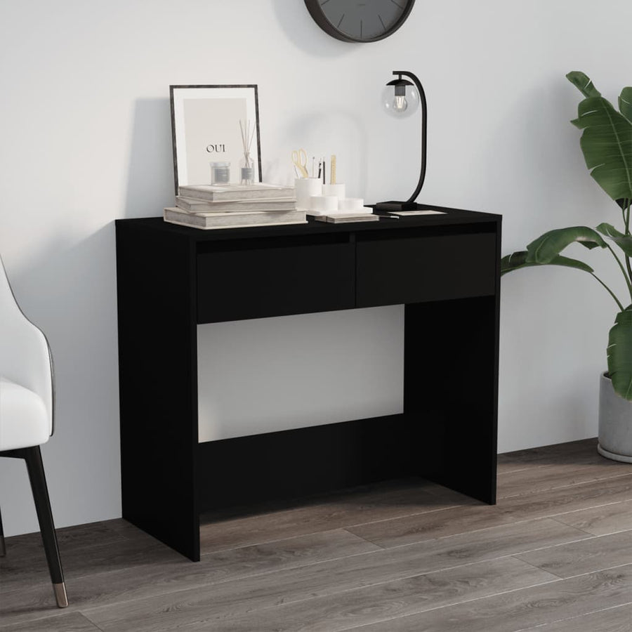 NNEVL Console Table Black 89x41x76.5 cm Steel-0