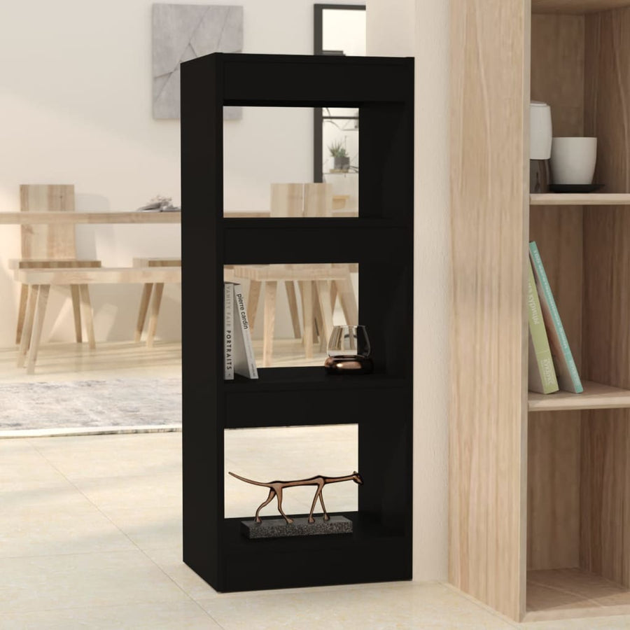 NNEVL Book Cabinet/Room Divider Black 40x30x103 cm Engineered Wood-0