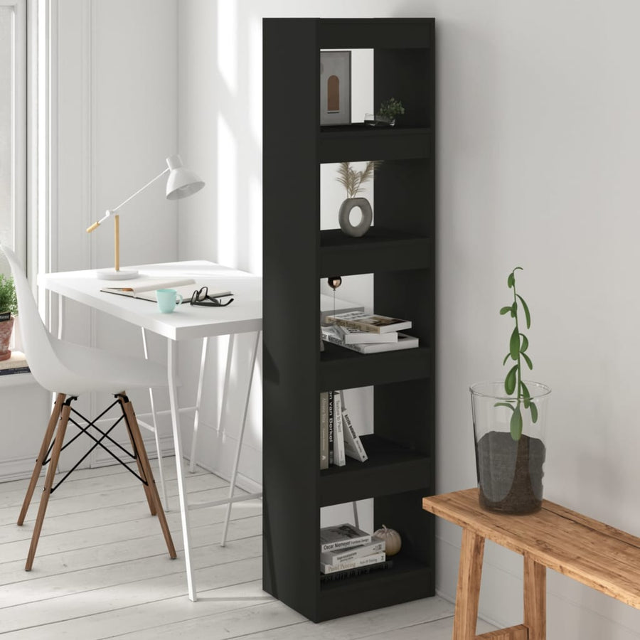 NNEVL Book Cabinet/Room Divider Black 40x30x166 cm-0