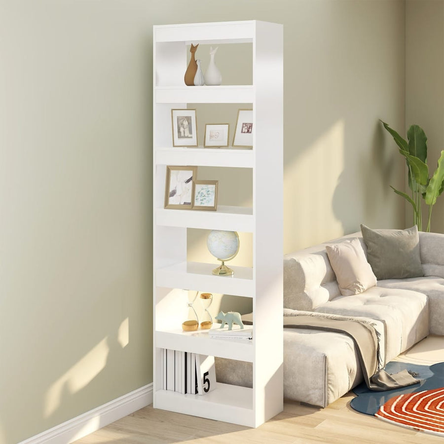 NNEVL Book Cabinet/Room Divider White 60x30x198 cm-0