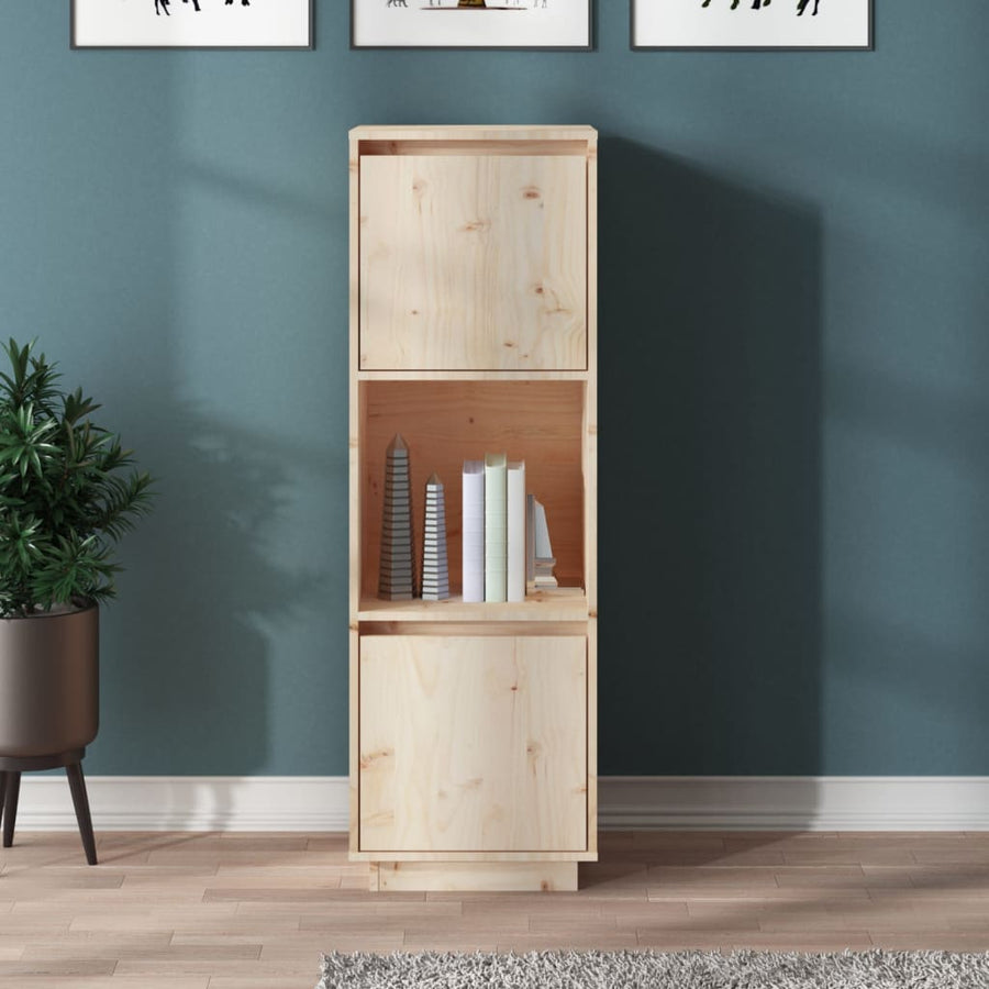 NNEVL Highboard 38x35x117 cm Solid Wood Pine-0