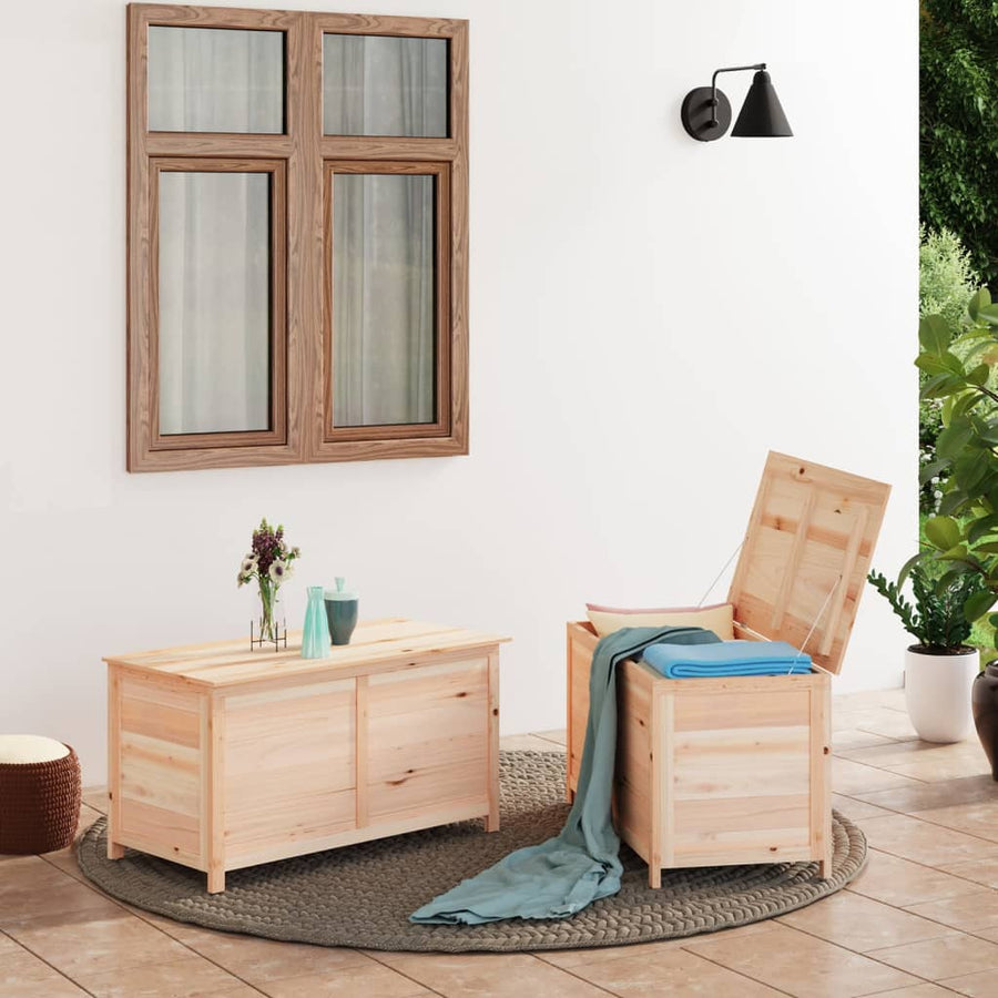NNEVL Outdoor Cushion Box 100x50x56 cm Solid Wood Fir-0