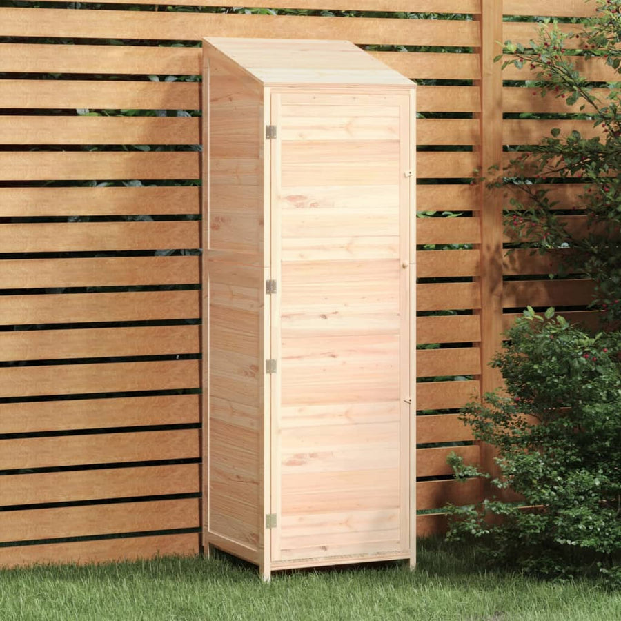 NNEVL Garden Shed 55x52x174.5 cm Solid Wood Fir-0