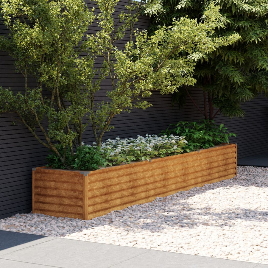 NNEVL Garden Raised Bed 291x50x36 cm Corten Steel-0