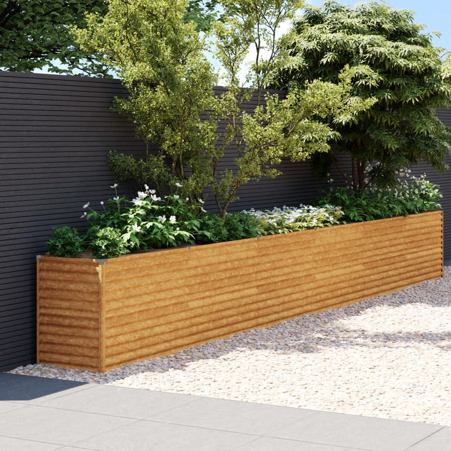 NNEVL Garden Raised Bed 578x50x69 cm Corten Steel-0