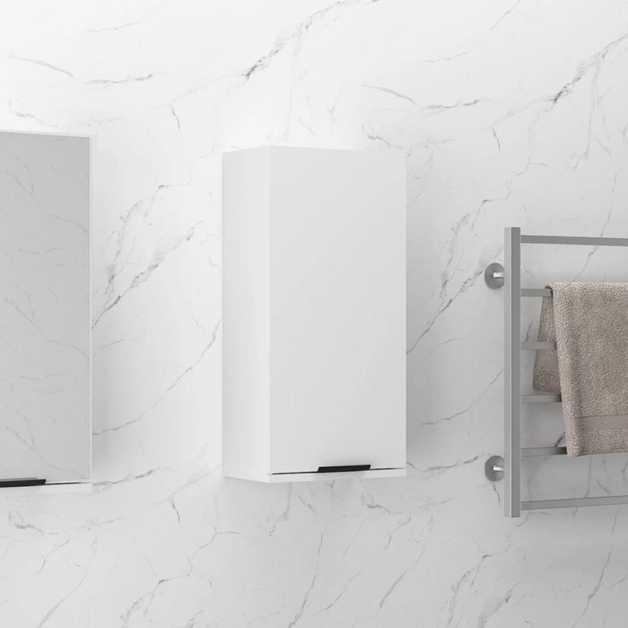 NNEVL Wall-mounted Bathroom Cabinet White 32x20x67 cm-0