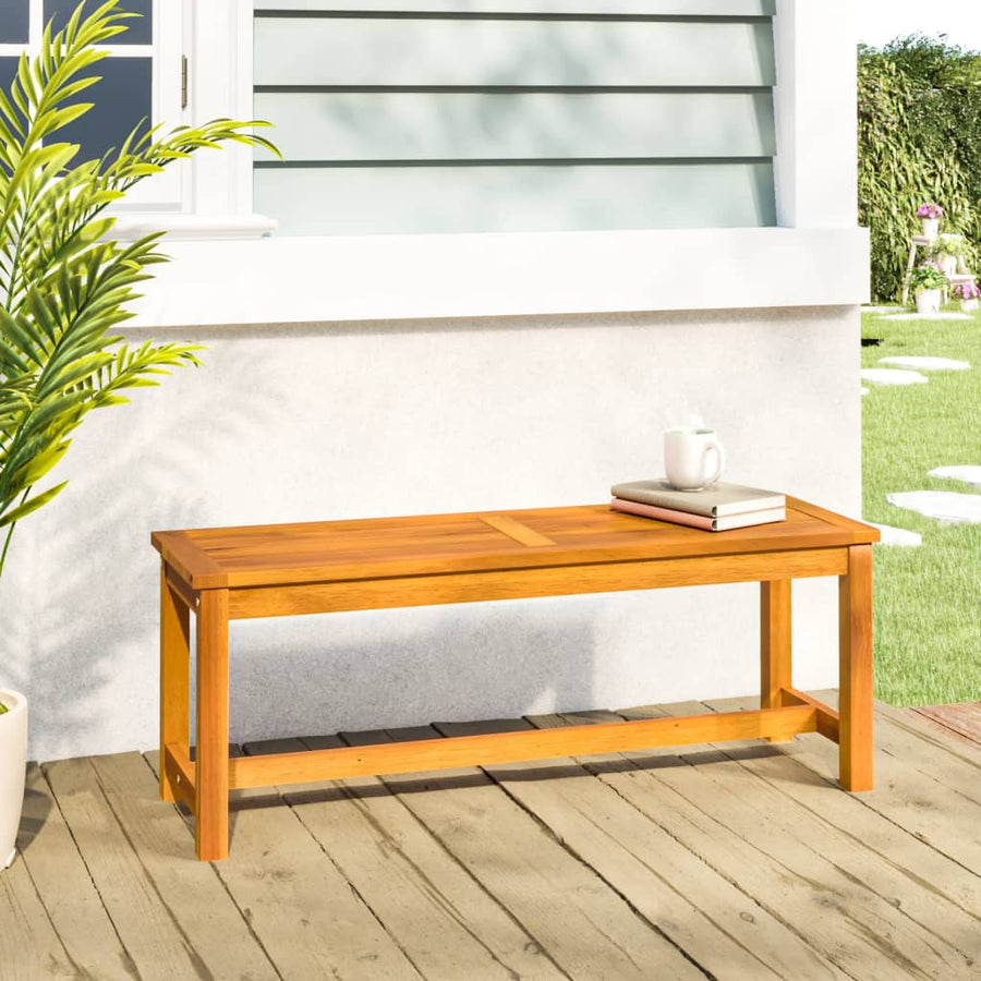 NNEVL Garden Bench 110x35x45 cm Solid Wood Acacia-0