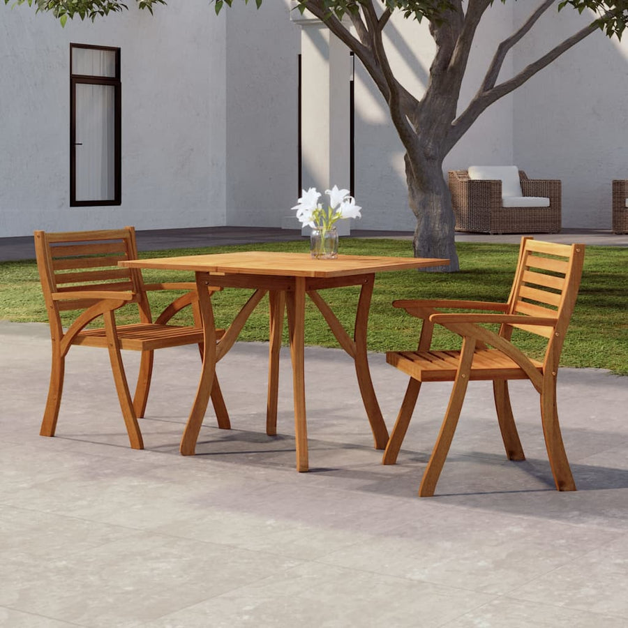 NNEVL Garden Table 85x85x75 cm Solid Wood Acacia-0
