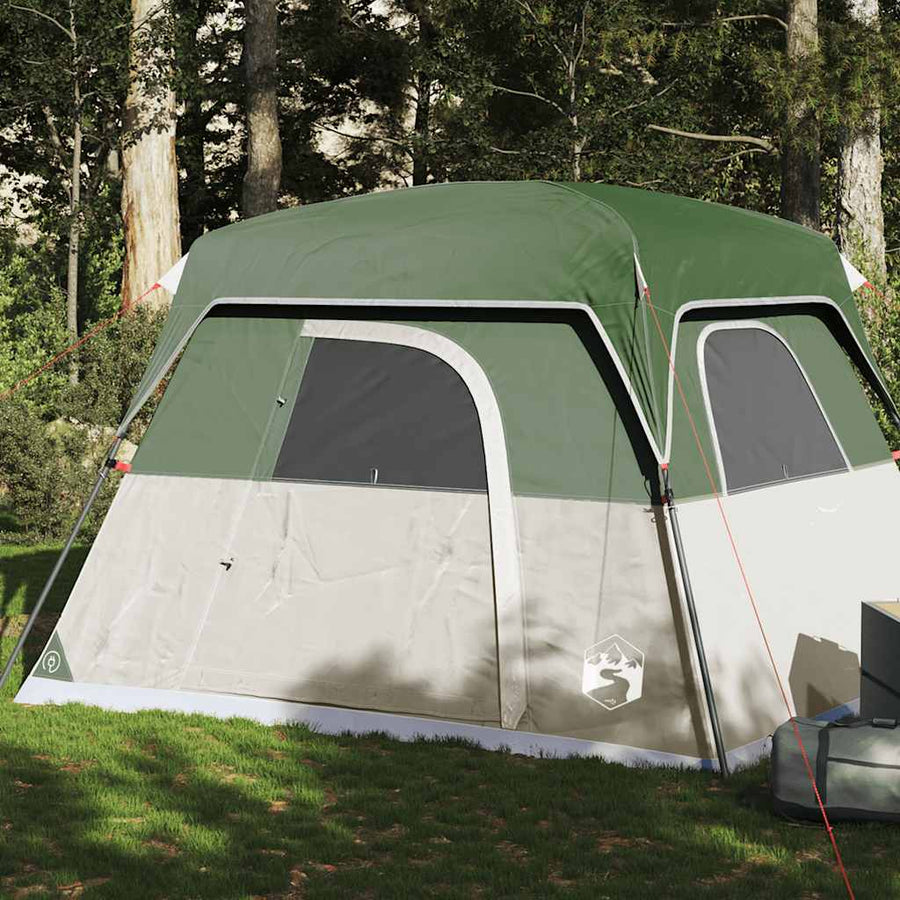 NNEVL Camping Tent Cabin 4-Person Green Waterproof-0