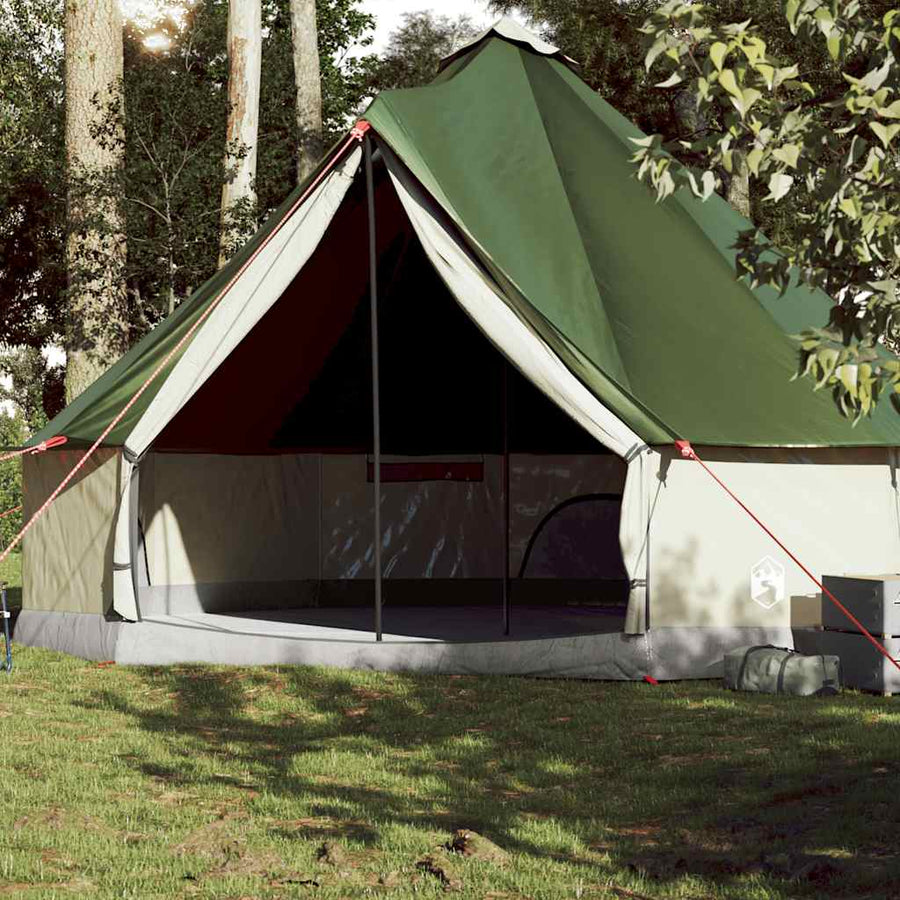NNEVL Family Tent Tipi 10-Person Green Waterproof-0