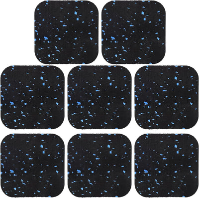 Treadmill Mat Pads,Exercise Equipment Mat,Soundproof Floor Mat,High-Density Rubber Mats for Floor Protection,Shock Absorbing Mat,Colour Dot Fitness Thickening Mat,Black (8)