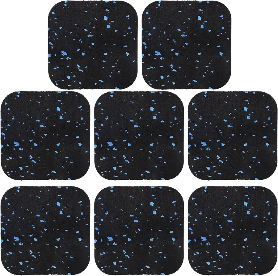 Treadmill Mat Pads,Exercise Equipment Mat,Soundproof Floor Mat,High-Density Rubber Mats for Floor Protection,Shock Absorbing Mat,Colour Dot Fitness Thickening Mat,Black (8)