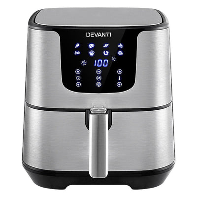 NNEDSZ Air Fryer 7L LCD Fryers Oil Free Oven Airfryer Kitchen Healthy Cooker-0