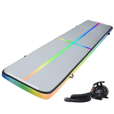 NNEDSZ 5M Air Track Gymnastics Tumbling Exercise Mat Inflatable Mats + Pump-0
