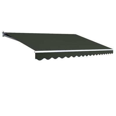 NNEDSZ Folding Arm Awning Outdoor Awning Canopy Retractable 5Mx3M Grey-0