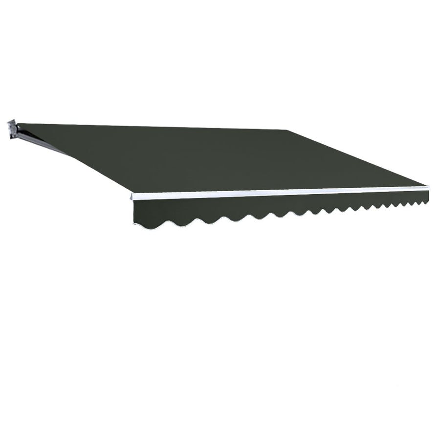 NNEDSZ Folding Arm Awning Outdoor Awning Canopy Retractable 5Mx3M Grey-0