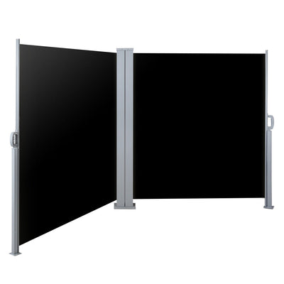 NNEDSZ Side Awning Outdoor Blinds Sun Shade Retractable Screen 2X6M BK-0