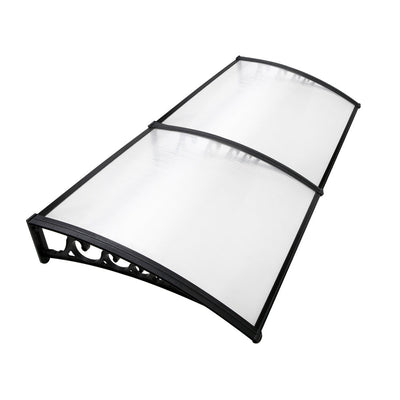 NNEDSZ DIY Window Door Awning Shade 1 x 2m - Transparent-0