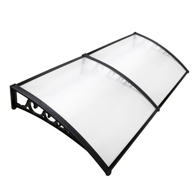 NNEDSZ 1X2.4M Window Door Awning Canopy Rain Cover Sun Shield-0
